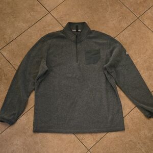 adidas Charcoal Half-Zip Performance Pullover Xl